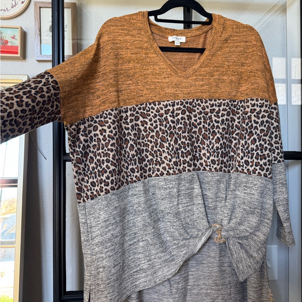 Umgee Heathered Knit Top